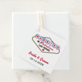 Verheiratet in Fabulous Las Vegas Red Wedding Mono Geschenkanhänger (Beispiel)