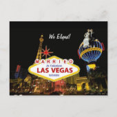 Verheiratet in Fabulous Las Vegas wir gepflückt! P Ankündigungspostkarte (Vorderseite)