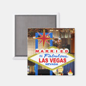 Verheiratet in Las Vegas Magnet (Vorderseite/Rückseite)