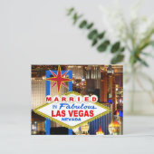 Verheiratet in LAS VEGAS Postkarte (Stehend Vorderseite)