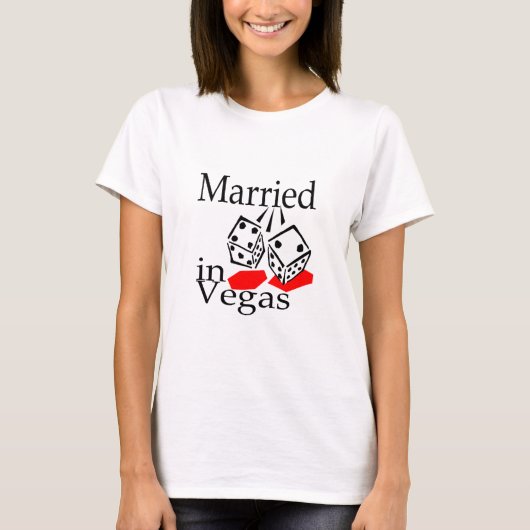 Verheiratet in Las Vegas T-Shirt (Vorderseite)