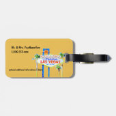 Verheiratet in Las- Vegasmitteilung Gepäckanhänger (Rückseite horizontal)