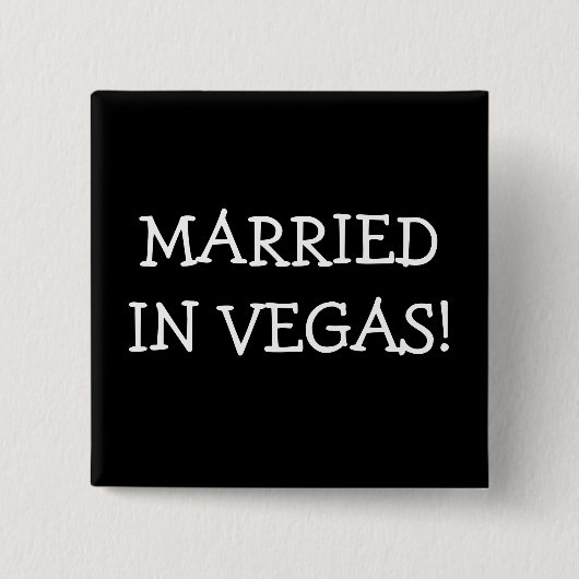 Verheiratet in Vegas Button (Vorderseite)