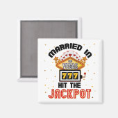 Verheiratet in Vegas Jackpot Casino Wedding Couple Magnet (Vorderseite/Rückseite)