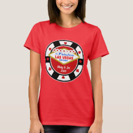 Verheiratet in Vegas Poker Chip T - Shirt