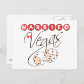 Verheiratet in Vegas Postkarte (Vorne/Hinten)
