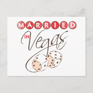 Verheiratet in Vegas Postkarte