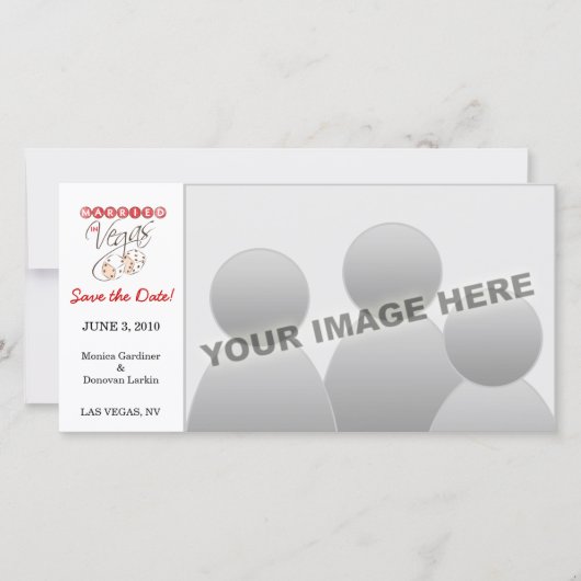 Verheiratet in Vegas Save the Date (Vorderseite)