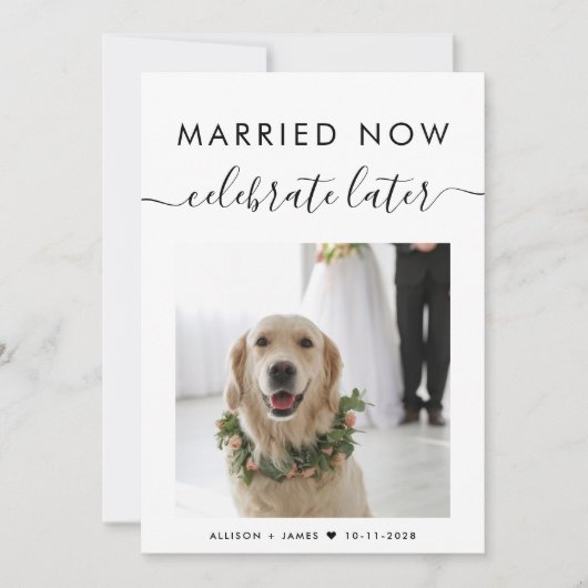 Verheiratet jetzt feiern Spätere Entfaltung des Fo (Vorderseite)