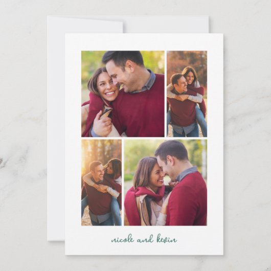 Verheiratet Kleines Weihnachten Datum speichern Save The Date (Rückseite)