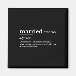 Verheiratet Life Funny Definition Join Spaß Ehe Magnet