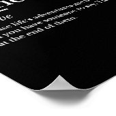 Verheiratet Life Funny Definition Join Spaß Ehe Poster (Ecke)