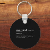 Verheiratet Life Funny Definition Join Spaß Ehe Schlüsselanhänger (Vorderseite)