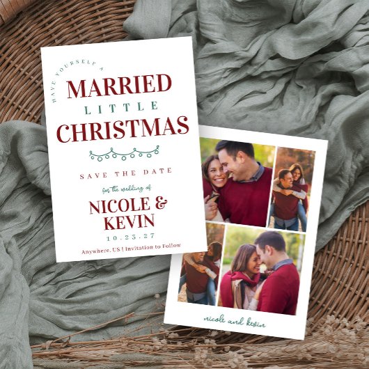 Verheiratet Little Christmas Save The Date
