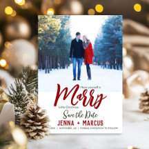 Verheiratet Little Weihnachten Save The Date