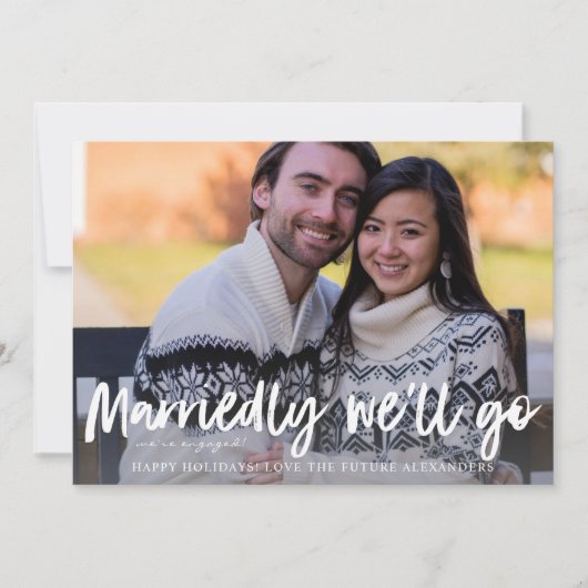 Verheiratet machen wir Urlaub Verlobung Foto (Vorderseite)