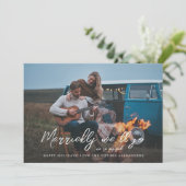 Verheiratet machen wir Urlaub Verlobung Foto V2 (Stehend Vorderseite)