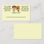 Verheiratet mein bester Freund Wedding Platzkarte (Vorne/Hinten)