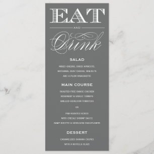 & VERHEIRATET MENU MENÜKARTE