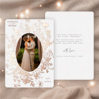 Verheiratet & Meram Blumenweihnachtsfest Rose Gold