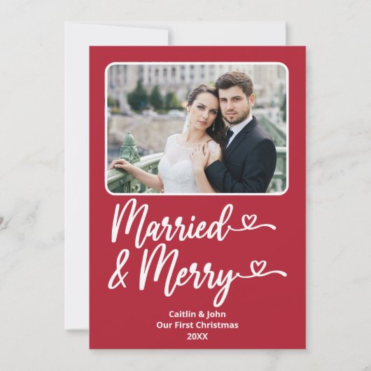 Verheiratet Merry 1. Weihnachten Neu verheiratetes (Vorderseite)