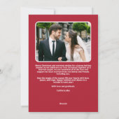 Verheiratet Merry 1. Weihnachten Neu verheiratetes (Rückseite)