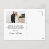 Verheiratet Merry Arch Foto Dusty Blue Weihnachten (Rückseite)