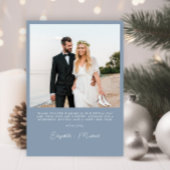 Verheiratet Merry Arch Foto Dusty Blue Weihnachten