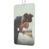 Verheiratet Merry First Christmas New Foto Autolufterfrischer (Links)