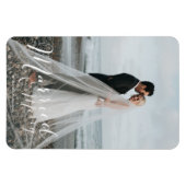 Verheiratet Merry Newlywed Christmas Foto Magnet (Horizontal)