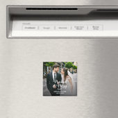 Verheiratet Merry Newlyweds Erstes Foto Magnet (In Situ (Geschirrspüler))