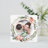 Verheiratet n Frohe Weihnachtsfeier Feiertagskarte (Stehend Vorderseite)