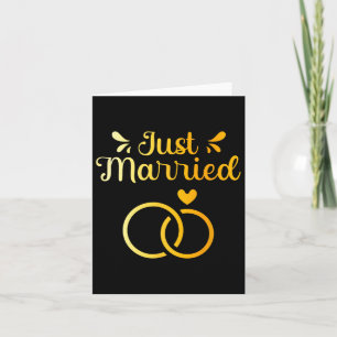 Verheiratet nur Hochzeitsheirat Braut Ehemann Karte