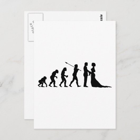 Verheiratet Postkarte (Vorne/Hinten)