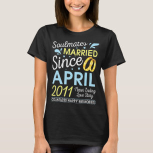 Verheiratet seit April 2011 nie bis 11 Jahre Liebe T-Shirt