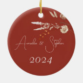 Verheiratet Terracotta auf dem Lande Keramik Ornament (Hinten)