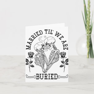 Verheiratet Til' Wir sind begraben Bride Groom Hal Karte