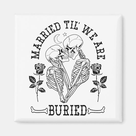 Verheiratet Til' Wir sind begraben Bride Groom Hal Magnet (Vorne)