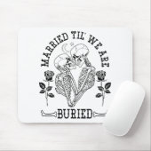 Verheiratet Til' Wir sind begraben Bride Groom Hal Mousepad (Mit Mouse)