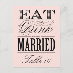 & VERHEIRATET TISCHNUMMER