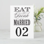 Verheiratet | TISCHNUMMERN (Stehend Vorderseite)