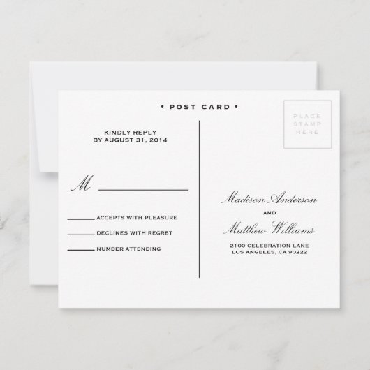 Verheiratet | UAWG Postkarte (Rückseite)