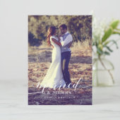 Verheiratet und froh feiertagskarte (Stehend Vorderseite)