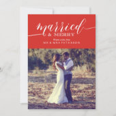 Verheiratet und froh feiertagskarte (Vorderseite)