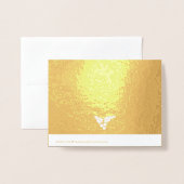 Verheiratet und froh - Heilige Beeren Weihnachtsgo Folienkarte (Rückseite mit Umschlag)