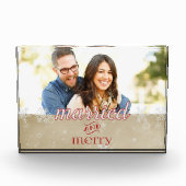 Verheiratet und froh zu Weihnachten Fotoblock (Vorderseite)