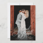 Verheiratet und hell Neu-Grün Feiertagskarte (Vorderseite)