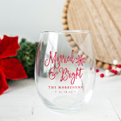 Verheiratet und hell | Neuer Urlaub Weinglas Ohne Stiel