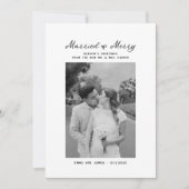 Verheiratet und Merry Bow Foto Weihnachten Neuaufl (Vorderseite)