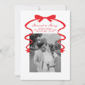 Verheiratet und Merry Bow Foto Weihnachten Neuaufl (Vorderseite)